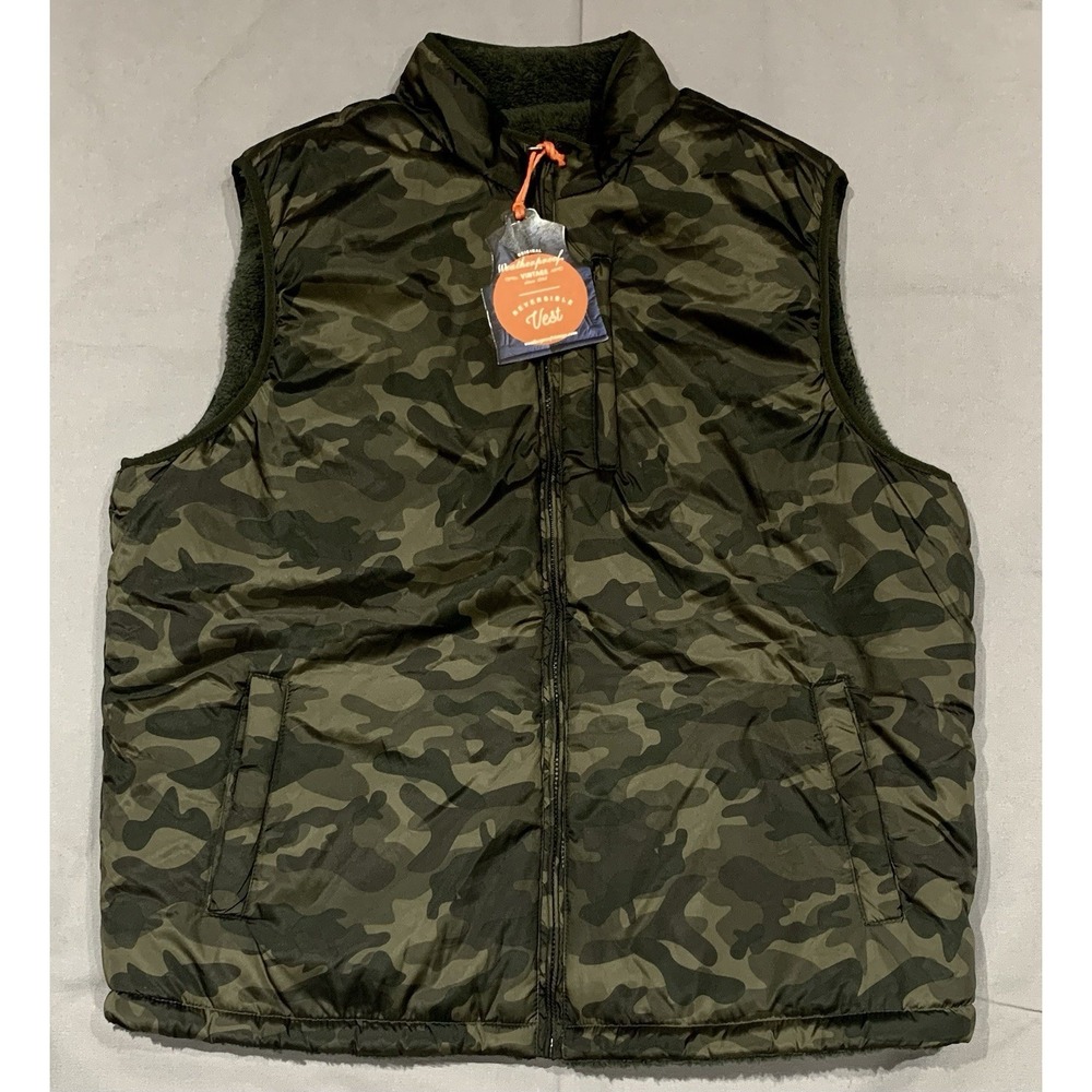 Weatherproof Vintage Fleece Camo Vest Mens XXL Camouflage Hunting‎